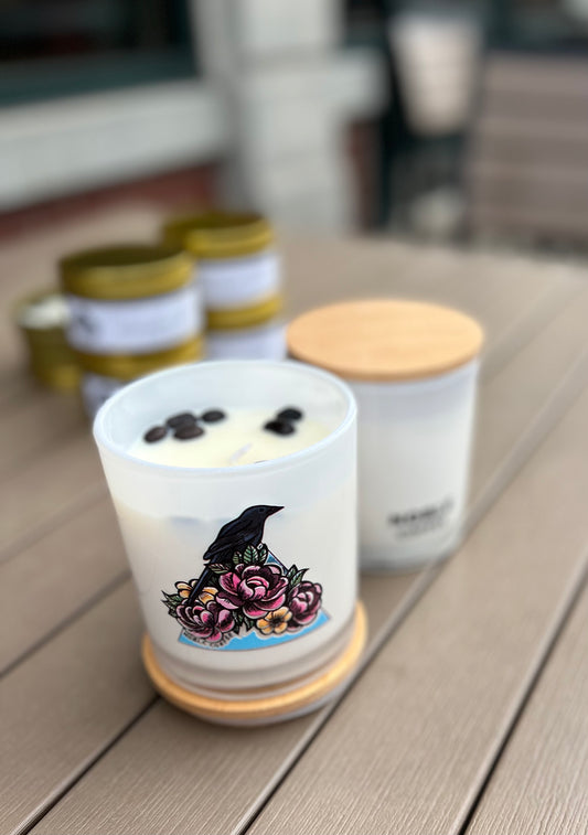 100% Soy Hand Poured Candle - Peony & Magpie - Highlander Grogg Scented